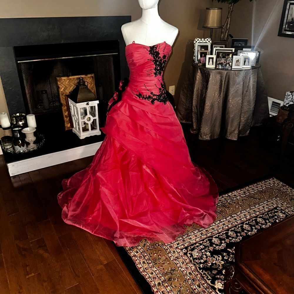 Fuchsia Ball Gown perfect for prom